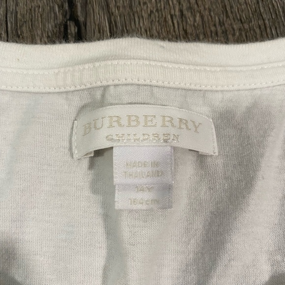 BURBERRY Heart Girls Short Sleeve Shirt - Picture 5 of 5